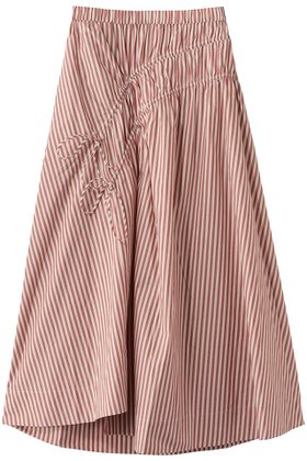 【マーレット/MERLETTE】のSABINE アシンメトリーギャザーストライプスカート 人気、トレンドファッション・服の通販 founy(ファニー) ファッション Fashion レディースファッション Fashion for Women スカート Skirts ロングスカート Long Skirts / Maxi & Midi Skirts 2026年 2026 アシンメトリー Asymmetrical Style ギャザー Gathered, Ruffled ストライプ Stripe, Striped Pattern モダン Modern, Contemporary リラックス Relax, Relaxed Fit ロング Long, Long-Length 夏 Summer 春 Spring S/S・春夏 SS, Spring/Summer, Warm Season |ID:prp329100004840591