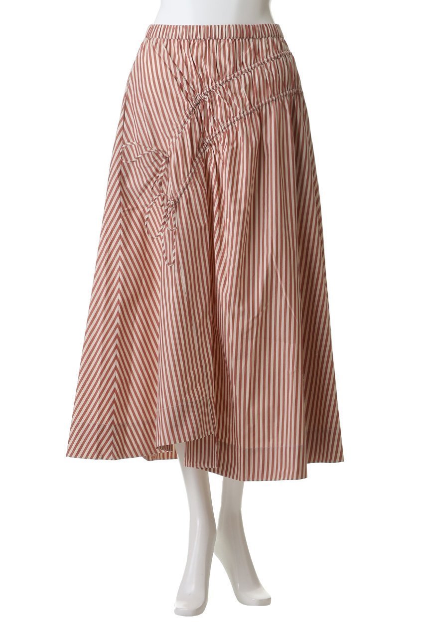 【マーレット/MERLETTE】のSABINE アシンメトリーギャザーストライプスカート 人気、トレンドファッション・服の通販 founy(ファニー) 　ファッション　Fashion　レディースファッション　Fashion for Women　スカート　Skirts　ロングスカート　Long Skirts / Maxi & Midi Skirts　2026年　2026　アシンメトリー　Asymmetrical Style　ギャザー　Gathered, Ruffled　ストライプ　Stripe, Striped Pattern　モダン　Modern, Contemporary　リラックス　Relax, Relaxed Fit　ロング　Long, Long-Length　夏　Summer　春　Spring　S/S・春夏　SS, Spring/Summer, Warm Season　other-2|ID: prp329100004840591 ipo3291000000035272533