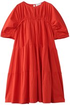 【マーレット/MERLETTE】のINES ギャザースリーブ ティアードドレス レッド|ID: prp329100004840592 ipo3291000000036031013