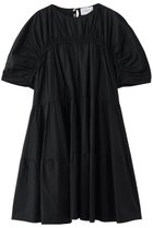 【マーレット/MERLETTE】のINES ギャザースリーブ ティアードドレス ブラック|ID: prp329100004840592 ipo3291000000036031015