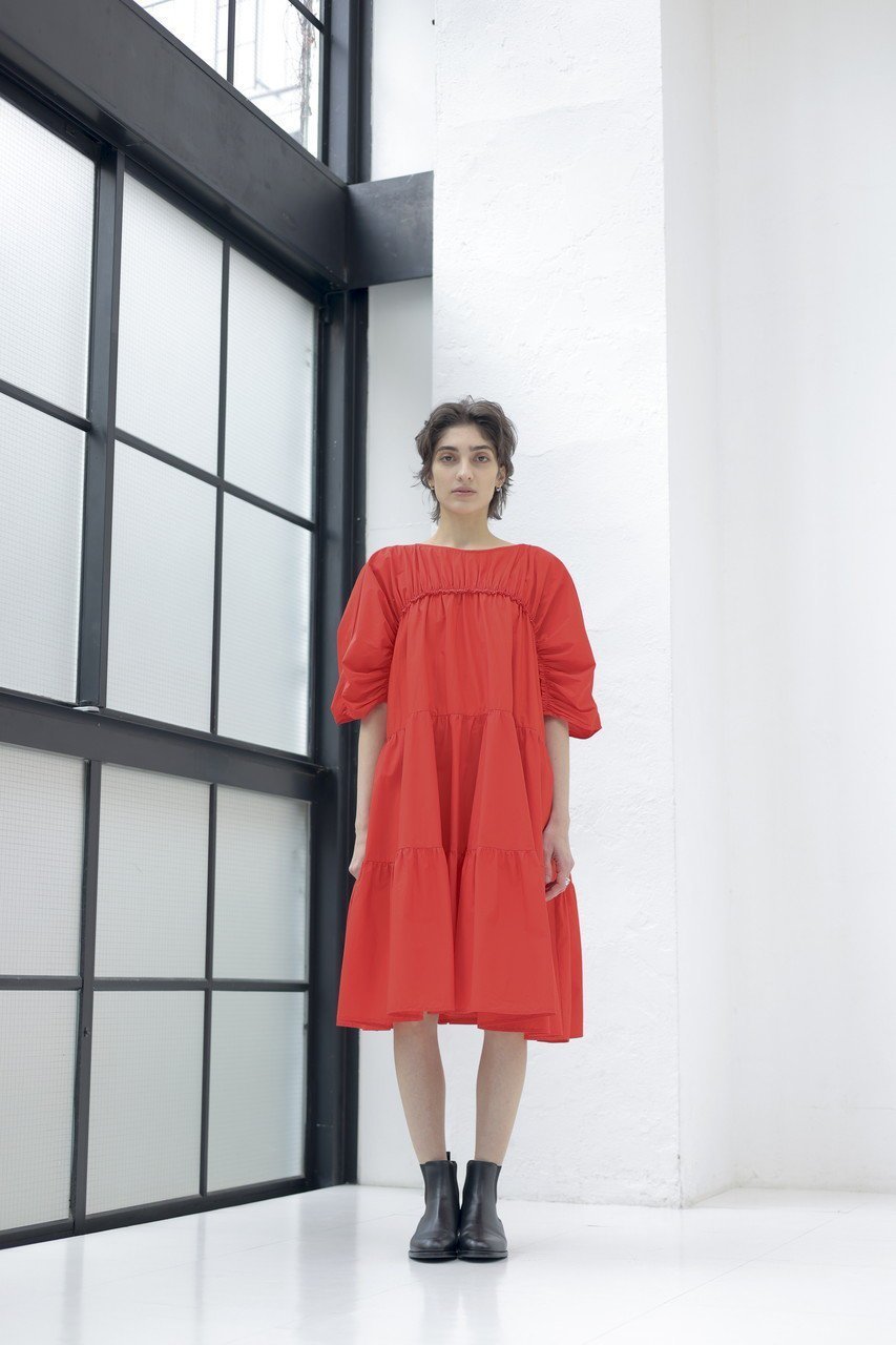 【マーレット/MERLETTE】のINES ギャザースリーブ ティアードドレス 人気、トレンドファッション・服の通販 founy(ファニー) 　ファッション　Fashion　レディースファッション　Fashion for Women　ワンピース　Dresses　フォーマル・パーティードレス・結婚式用ドレス　Elegant & Casual Dresses　チュニック　Tunic Tops & Dresses　2026年　2026　ギャザー　Gathered, Ruffled　スリーブ　Sleeve, Long Sleeve / Short Sleeve　チュニック　Tunic, Long Top　ティアード　Tiered, Tiered Style　ドレス　Dress, One-Piece　パーティ　Party, Party Style　フェミニン　Feminine, Girly　リボン　Ribbon, Bow　夏　Summer　春　Spring　S/S・春夏　SS, Spring/Summer, Warm Season　other-6|ID: prp329100004840592 ipo3291000000036168275