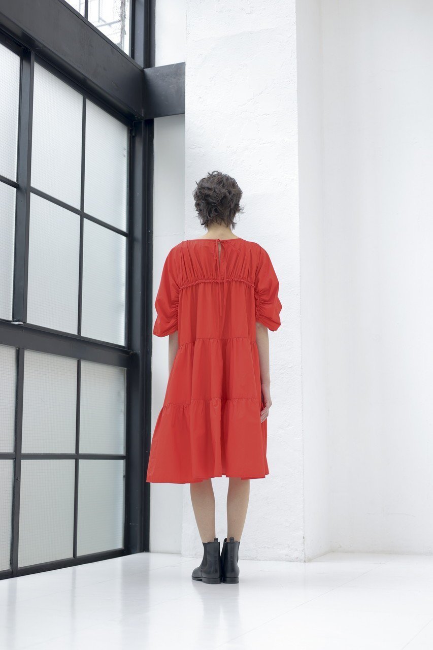 【マーレット/MERLETTE】のINES ギャザースリーブ ティアードドレス 人気、トレンドファッション・服の通販 founy(ファニー) 　ファッション　Fashion　レディースファッション　Fashion for Women　ワンピース　Dresses　フォーマル・パーティードレス・結婚式用ドレス　Elegant & Casual Dresses　チュニック　Tunic Tops & Dresses　2026年　2026　ギャザー　Gathered, Ruffled　スリーブ　Sleeve, Long Sleeve / Short Sleeve　チュニック　Tunic, Long Top　ティアード　Tiered, Tiered Style　ドレス　Dress, One-Piece　パーティ　Party, Party Style　フェミニン　Feminine, Girly　リボン　Ribbon, Bow　夏　Summer　春　Spring　S/S・春夏　SS, Spring/Summer, Warm Season　other-8|ID: prp329100004840592 ipo3291000000036168277