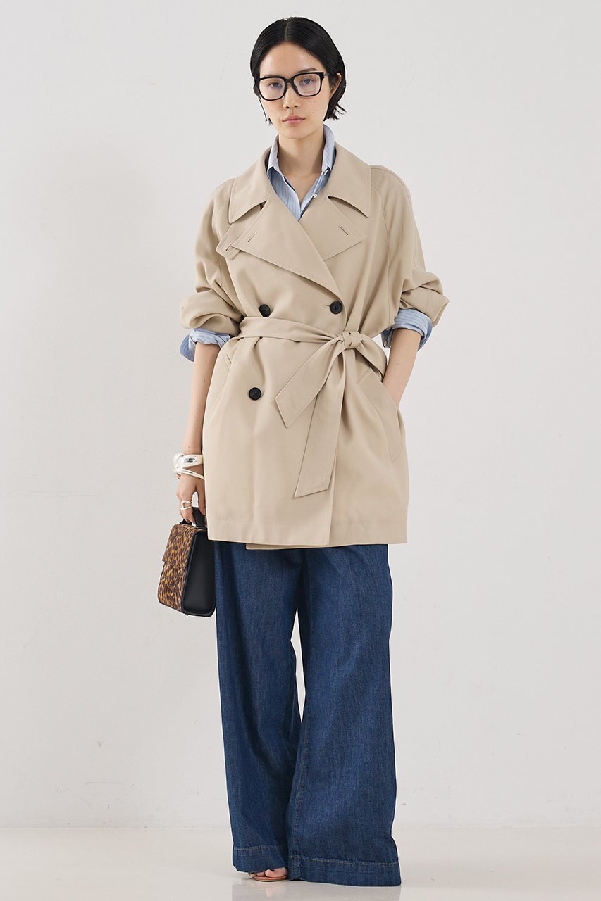 【ザ ストア バイ シー/THE STORE by C】の【COCUCA】ショートトレンチコート 人気、トレンドファッション・服の通販 founy(ファニー) 　ファッション　Fashion　レディースファッション　Fashion for Women　アウター　Coat / Outerwear Collection　コート・ロングコート・ピーコート　Long Coats, Peacoats & More　トレンチコート / 春秋の定番アウター　Trench Coats　2026年　2026　ショート　Short, Short Length　シンプル　Simple, Minimal　スタンド　Stand Collar, Upright Stand　スーツ　Suit, Formalwear　ツイル　Twist, Twisted Detail　別注　Limited Edition, Custom Order　夏　Summer　春　Spring　S/S・春夏　SS, Spring/Summer, Warm Season　防寒　Cold Protection, Winter-Ready　other-3|ID: prp329100004840623 ipo3291000000035851636