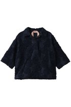 【ヌメロ ヴェントゥーノ/N°21】のフラワーデザインブラウス ネイビー|ID: prp329100004843165 ipo3291000000035818914