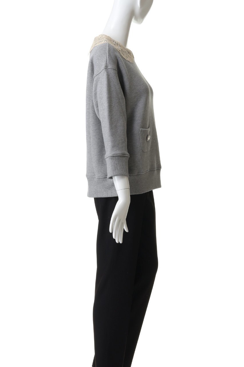 【ヌメロ ヴェントゥーノ/N°21】のレース カラー プルオーバー 人気、トレンドファッション・服の通販 founy(ファニー) 　ファッション　Fashion　レディースファッション　Fashion for Women　トップス・カットソー　Cut & Sew Tops　シャツ・ブラウス・オフィスカジュアル　Elegant Blouses & Button-Ups　ロングTシャツ・Tシャツ　Longline T-Shirts & Tees　カジュアルプルオーバー・ニットトップス　Pullovers & Knit Tops / Casual Pullovers　カットソー・ベーシックTシャツ　Cut-and-Sewn Tops / Stretch Tees & Basics　2026年　2026　おすすめ　Recommended / Our Picks　ジャケット　Jacket, Outerwear　スリーブ　Sleeve, Long Sleeve / Short Sleeve　フェミニン　Feminine, Girly　ポケット　Pocket, Pocket Detail　レース　Lace, Lace Fabric　ロング　Long, Long-Length　エレガント 上品　Elegant　夏　Summer　春　Spring　S/S・春夏　SS, Spring/Summer, Warm Season　other-3|ID: prp329100004843166 ipo3291000000035290448