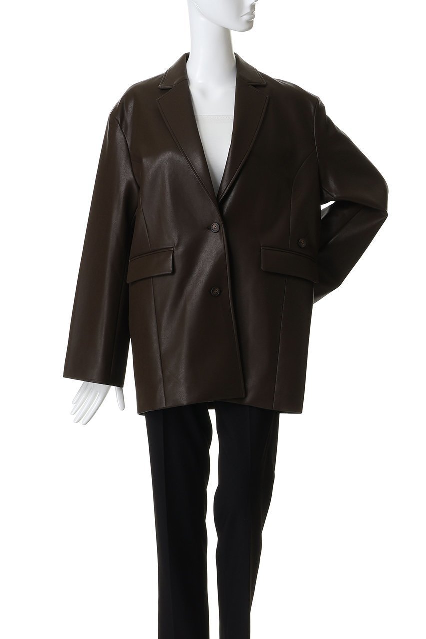 【マノフ/MANOF】のMINIMAL LEATHER JACKETアウター 人気、トレンドファッション・服の通販 founy(ファニー) 　ファッション　Fashion　レディースファッション　Fashion for Women　アウター　Coat / Outerwear Collection　レディースジャケット・軽アウター　Jackets　2026年　2026　シンプル　Simple, Minimal　ジャケット　Jacket, Outerwear　スラックス　Slacks, Dress Pants　デニム　Denim, Jeans Material　フェイクレザー　Faux Leather, PU Leather　エレガント 上品　Elegant　夏　Summer　春　Spring　S/S・春夏　SS, Spring/Summer, Warm Season　other-2|ID: prp329100004843170 ipo3291000000036069912