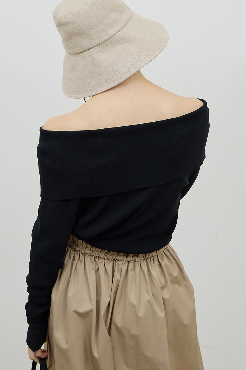 【ガリャルダガランテ/GALLARDAGALANTE】のオフショルニット 人気、トレンドファッション・服の通販 founy(ファニー) 　ファッション　Fashion　レディースファッション　Fashion for Women　トップス・カットソー　Cut & Sew Tops　ニット　Knit Tops & Sweaters　カジュアルプルオーバー・ニットトップス　Pullovers & Knit Tops / Casual Pullovers　2026年　2026　エレガント 上品　Elegant　シンプル　Simple, Minimal　スリット　Slit, Slit Detail　バランス　Balance, Style Balance　ワイド　Wide, Wide Fit　今季　This Season, Current Season　夏　Summer　春　Spring　S/S・春夏　SS, Spring/Summer, Warm Season　other-7|ID: prp329100004843198 ipo3291000000035293844