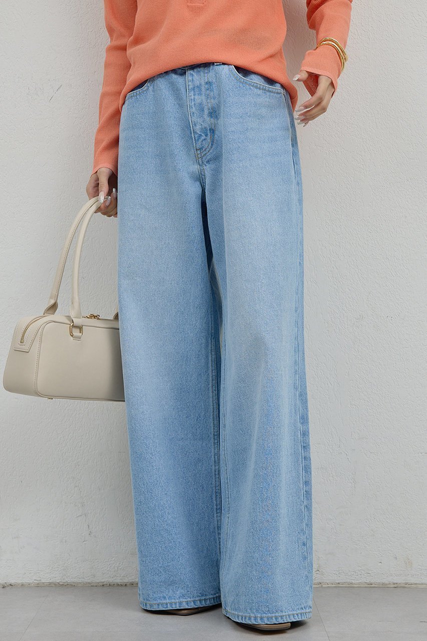 【ガリャルダガランテ/GALLARDAGALANTE】のストレートデニム インテリア・キッズ・メンズ・レディースファッション・服の通販 founy(ファニー) 　ファッション　Fashion　レディースファッション　Fashion for Women　パンツ　Pants & Trousers　デニムパンツ・ジーンズ・美脚デニム　Denim Jeans & Pants　2026年　2026　ストレート　Straight, Straight Cut　デニム　Denim, Jeans Material　バランス　Balance, Style Balance　ベーシック　Basic, Essential　ワイド　Wide, Wide Fit　夏　Summer　定番　Standard, Basic Item　春　Spring　S/S・春夏　SS, Spring/Summer, Warm Season　ブルー|ID: prp329100004843200 ipo3291000000035977818