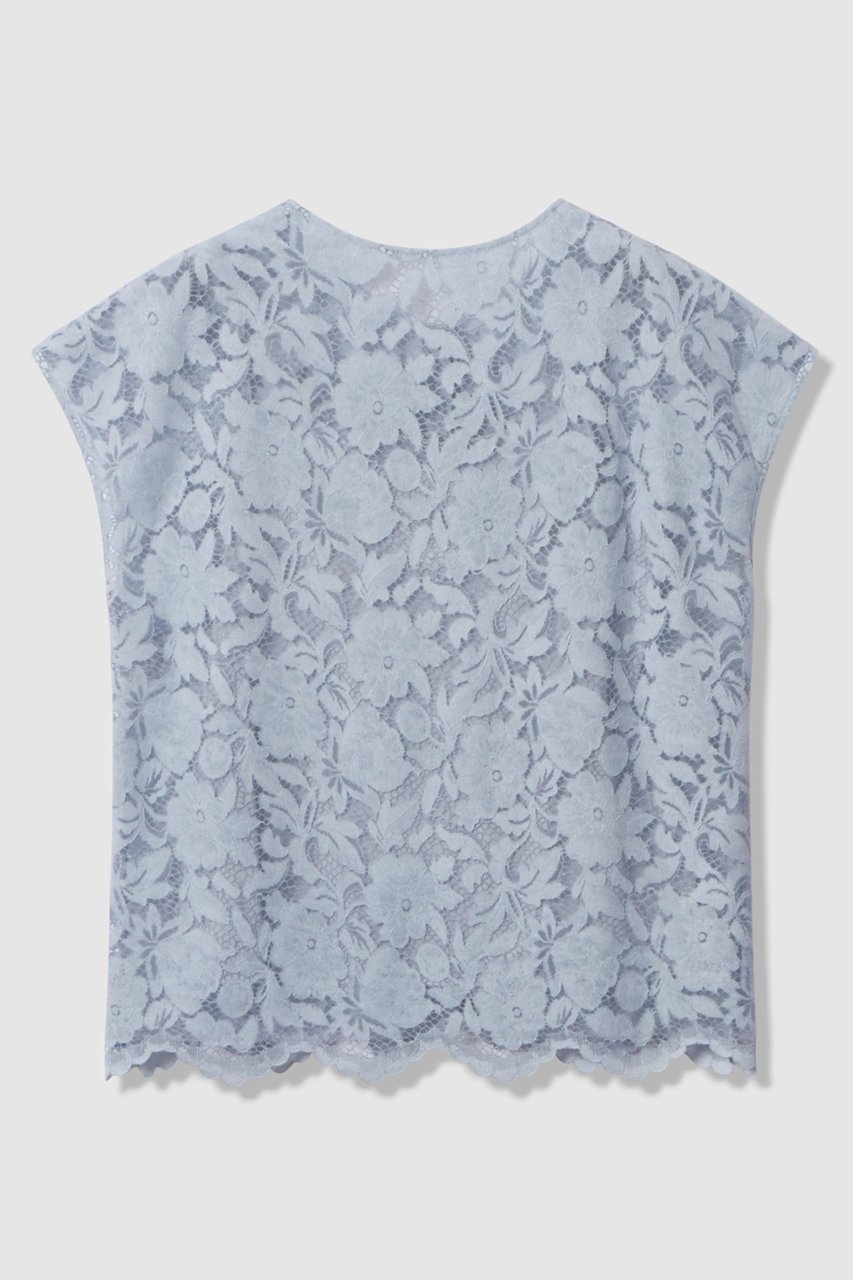 【アナイ/ANAYI】のコードレーススカラヘムブラウス 人気、トレンドファッション・服の通販 founy(ファニー) ファッション Fashion レディースファッション Fashion for Women トップス・カットソー Cut & Sew Tops シャツ・ブラウス・オフィスカジュアル Elegant Blouses & Button-Ups 2026年 2026 インディゴ Indigo Denim キャミソール Camisole, Spaghetti Strap Top ショート Short, Short Length スリーブ Sleeve, Long Sleeve / Short Sleeve チュール Tulip, Tulip Motif デニム Denim, Jeans Material フロント Front, Front Design リラックス Relax, Relaxed Fit レース Lace, Lace Fabric 夏 Summer 春 Spring S/S・春夏 SS, Spring/Summer, Warm Season other-2|ID: prp329100004843208 ipo3291000000035293935