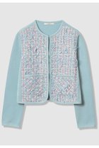 【アナイ/ANAYI】の【セットアップ対象商品】ブルーミックスツイードコンビカーディガン ブルー|ID: prp329100004843211 ipo3291000000035293961