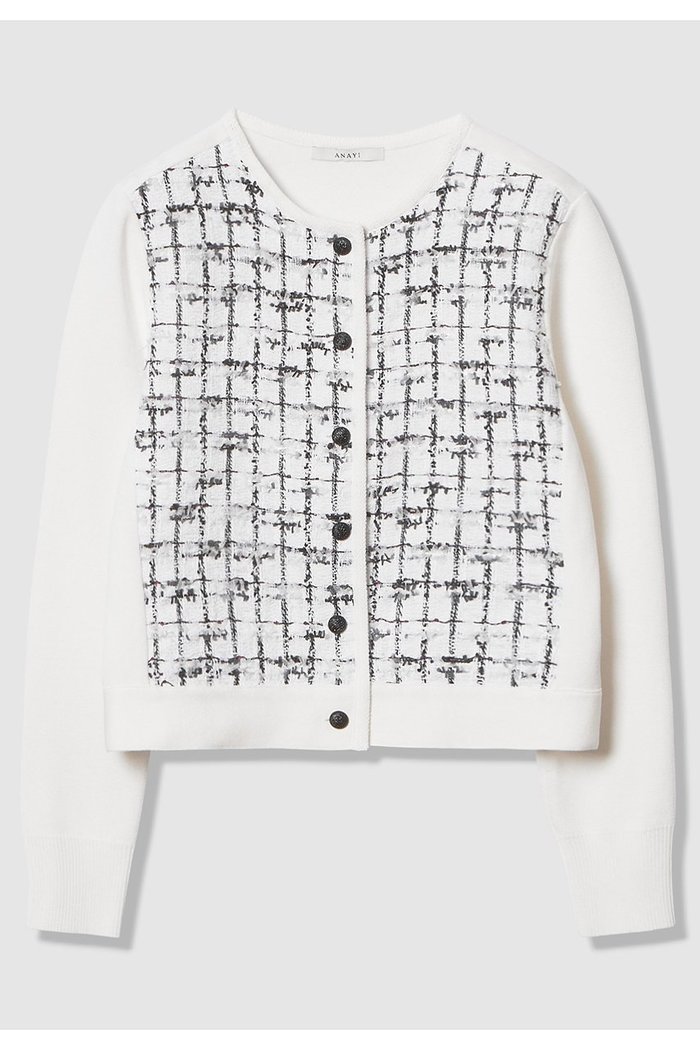 【アナイ/ANAYI】の【セットアップ対象商品】モノトーンツイードコンビカーディガン インテリア・キッズ・メンズ・レディースファッション・服の通販 founy(ファニー) https://founy.com/ ファッション Fashion レディースファッション Fashion for Women トップス・カットソー Cut & Sew Tops ニット Knit Tops & Sweaters カーディガン・羽織り Layered Style Cardigans 2026年 2026 カーディガン Cardigan, Knitwear ジャケット Jacket, Outerwear スパンコール Sequins, Sequin Embellishment セットアップ Set-Up, Coordinated Outfit ツイード Twill, Twill Weave フランス France, French ミラノリブ Milano Rib, Milano Stitch モノトーン Monotone, Black and White 夏 Summer 春 Spring S/S・春夏 SS, Spring/Summer, Warm Season |ID: prp329100004843212 ipo3291000000035293969