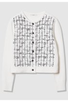 【アナイ/ANAYI】の【セットアップ対象商品】モノトーンツイードコンビカーディガン ホワイト系|ID: prp329100004843212 ipo3291000000035293970