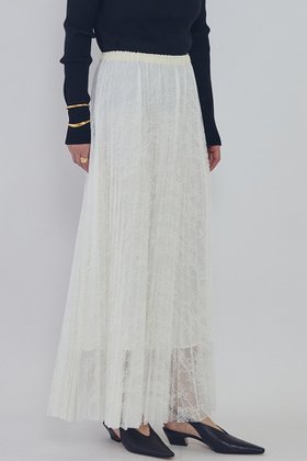 【プルミエ アロンディスモン/1er Arrondissement】 レースアコーディオンスカート人気、トレンドファッション・服の通販 founy(ファニー) ファッション Fashion レディースファッション Fashion for Women スカート Skirts ロングスカート Long Skirts / Maxi & Midi Skirts 2026年 2026 プリーツ Pleats, Pleated リラックス Relax, Relaxed Fit レース Lace, Lace Fabric ロング Long, Long-Length エレガント 上品 Elegant 夏 Summer 春 Spring S/S・春夏 SS, Spring/Summer, Warm Season |ID:prp329100004843217