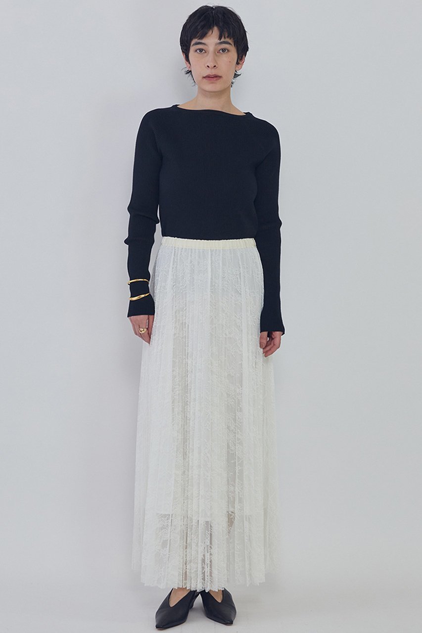 【プルミエ アロンディスモン/1er Arrondissement】のレースアコーディオンスカート 人気、トレンドファッション・服の通販 founy(ファニー) 　ファッション　Fashion　レディースファッション　Fashion for Women　スカート　Skirts　ロングスカート　Long Skirts / Maxi & Midi Skirts　プリーツ　Pleats, Pleated　リラックス　Relax, Relaxed Fit　レース　Lace, Lace Fabric　ロング　Long, Long-Length　エレガント 上品　Elegant　春　Spring　other-2|ID: prp329100004843217 ipo3291000000036781750