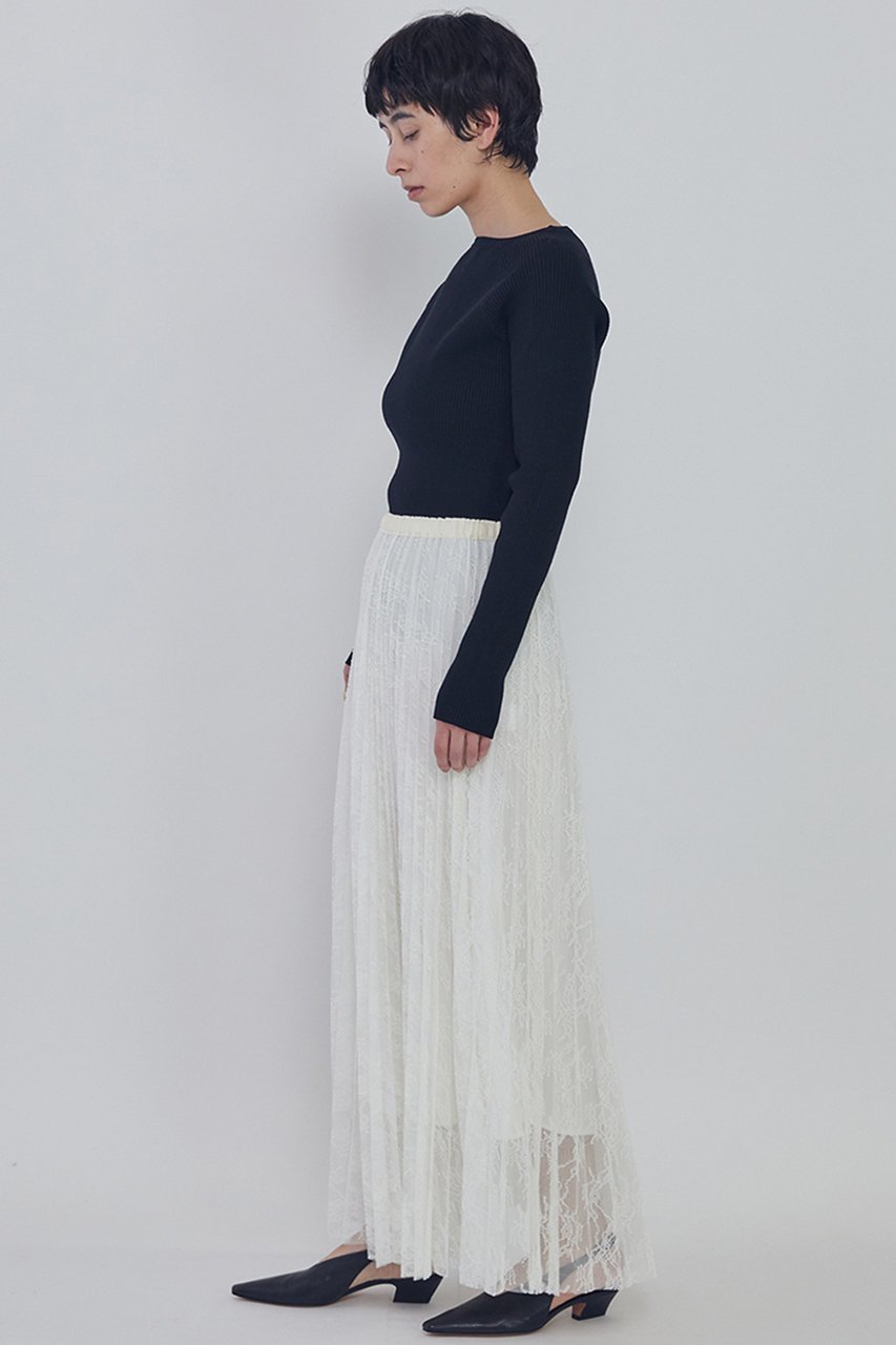 【プルミエ アロンディスモン/1er Arrondissement】のレースアコーディオンスカート 人気、トレンドファッション・服の通販 founy(ファニー) 　ファッション　Fashion　レディースファッション　Fashion for Women　スカート　Skirts　ロングスカート　Long Skirts / Maxi & Midi Skirts　プリーツ　Pleats, Pleated　リラックス　Relax, Relaxed Fit　レース　Lace, Lace Fabric　ロング　Long, Long-Length　エレガント 上品　Elegant　春　Spring　other-4|ID: prp329100004843217 ipo3291000000036781752