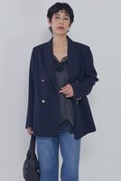 【プルミエ アロンディスモン/1er Arrondissement】のウールギャバジンジャケット 人気、トレンドファッション・服の通販 founy(ファニー) ファッション Fashion レディースファッション Fashion for Women アウター Coat / Outerwear Collection レディースジャケット・軽アウター Jackets 春 Spring ジャケット Jacket, Outerwear ストライプ Stripe, Striped Pattern なめらか Smooth, Silky Texture バランス Balance, Style Balance S/S・春夏 SS, Spring/Summer, Warm Season 日本製 Made In Japan 夏 Summer 2026年 2026 |ID:prp329100004843219