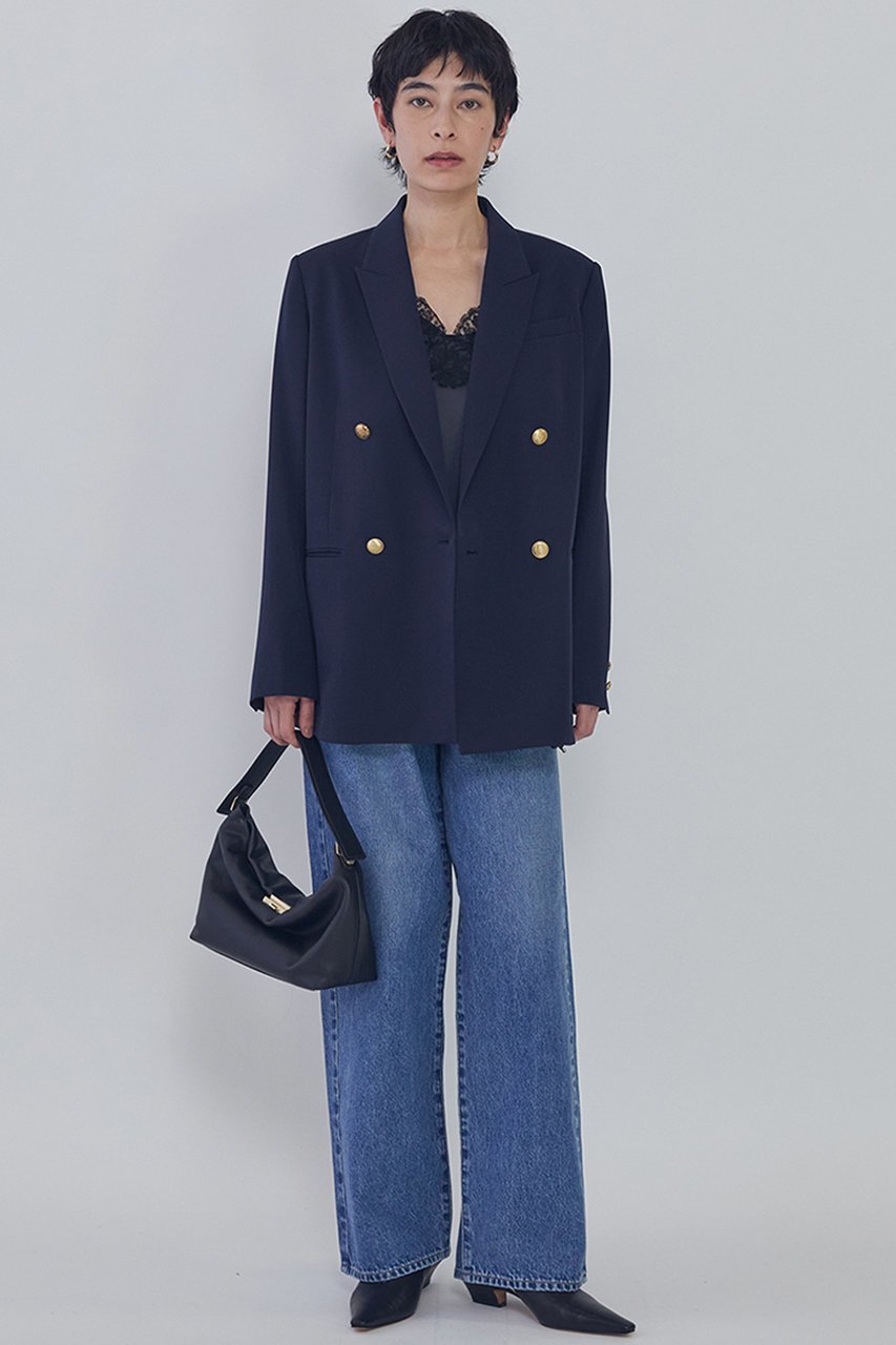 【プルミエ アロンディスモン/1er Arrondissement】のウールギャバジンジャケット 人気、トレンドファッション・服の通販 founy(ファニー) 　ファッション　Fashion　レディースファッション　Fashion for Women　アウター　Coat / Outerwear Collection　レディースジャケット・軽アウター　Jackets　春　Spring　ジャケット　Jacket, Outerwear　ストライプ　Stripe, Striped Pattern　なめらか　Smooth, Silky Texture　バランス　Balance, Style Balance　S/S・春夏　SS, Spring/Summer, Warm Season　日本製　Made In Japan　夏　Summer　2026年　2026　other-2|ID: prp329100004843219 ipo3291000000036006273