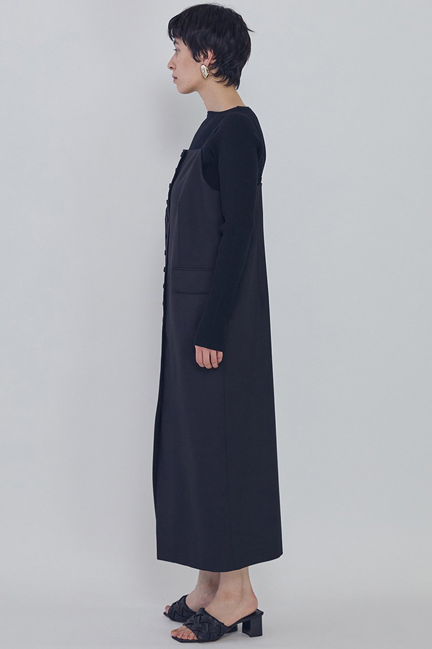 【プルミエ アロンディスモン/1er Arrondissement】のフロントボタンワンピース 人気、トレンドファッション・服の通販 founy(ファニー) 　ファッション　Fashion　レディースファッション　Fashion for Women　ワンピース　Dresses　チュニック　Tunic Tops & Dresses　2026年　2026　なめらか　Smooth, Silky Texture　キャミソール　Camisole, Spaghetti Strap Top　ジャケット　Jacket, Outerwear　チュニック　Tunic, Long Top　フラップ　Flap, Flap Pocket　フロント　Front, Front Design　ポケット　Pocket, Pocket Detail　ロング　Long, Long-Length　エレガント 上品　Elegant　夏　Summer　春　Spring　S/S・春夏　SS, Spring/Summer, Warm Season　other-4|ID: prp329100004843222 ipo3291000000036230815