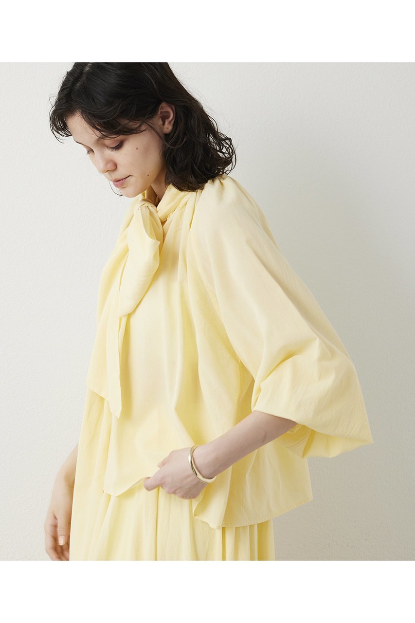 【ウィムガゼット/Whim Gazette】の製品染めボウブラウス 人気、トレンドファッション・服の通販 founy(ファニー) 　ファッション　Fashion　レディースファッション　Fashion for Women　トップス・カットソー　Cut & Sew Tops　シャツ・ブラウス・オフィスカジュアル　Elegant Blouses & Button-Ups　イエロー　Yellow　ヴィンテージ　Vintage Style　春　Spring　スリーブ　Sleeve, Long Sleeve / Short Sleeve　ボトム　Bottoms, Lower Wear　ロング　Long, Long-Length　S/S・春夏　SS, Spring/Summer, Warm Season　おすすめ　Recommended / Our Picks　夏　Summer　エレガント 上品　Elegant　2026年　2026　other-3|ID: prp329100004843223 ipo3291000000035777957