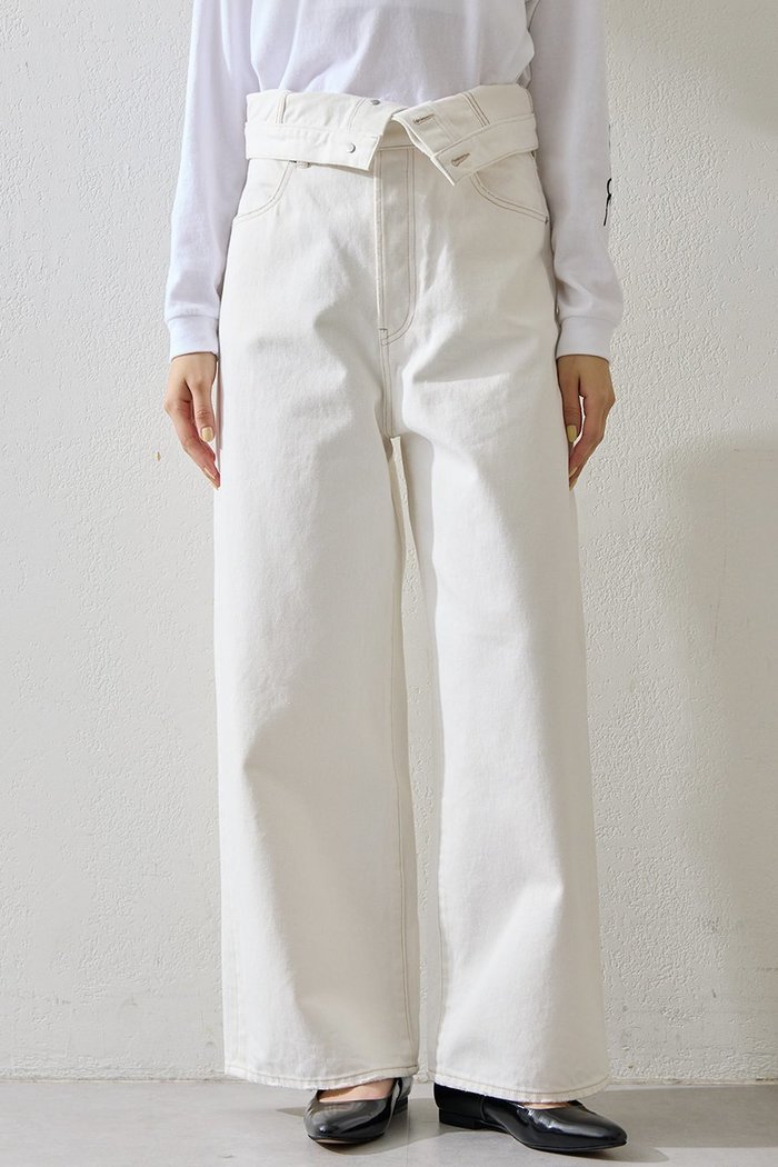 【ウィムガゼット/Whim Gazette】のハイウエストデニムパンツ インテリア・キッズ・メンズ・レディースファッション・服の通販 founy(ファニー) https://founy.com/ ファッション Fashion レディースファッション Fashion for Women パンツ Pants & Trousers デニムパンツ・ジーンズ・美脚デニム Denim Jeans & Pants 2026年 2026 ダメージ Distressed, Destroyed デニム Denim, Jeans Material ポケット Pocket, Pocket Detail ワイド Wide, Wide Fit ヴィンテージ Vintage Style 夏 Summer 春 Spring S/S・春夏 SS, Spring/Summer, Warm Season |ID: prp329100004843225 ipo3291000000036079954