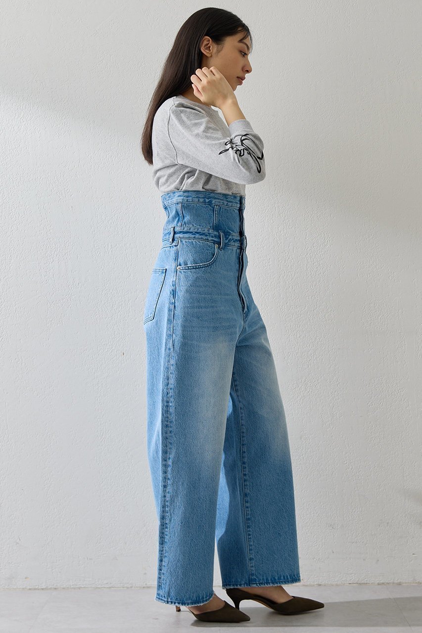 【ウィムガゼット/Whim Gazette】のハイウエストデニムパンツ 人気、トレンドファッション・服の通販 founy(ファニー) 　ファッション　Fashion　レディースファッション　Fashion for Women　パンツ　Pants & Trousers　デニムパンツ・ジーンズ・美脚デニム　Denim Jeans & Pants　2026年　2026　ダメージ　Distressed, Destroyed　デニム　Denim, Jeans Material　ポケット　Pocket, Pocket Detail　ワイド　Wide, Wide Fit　ヴィンテージ　Vintage Style　夏　Summer　春　Spring　S/S・春夏　SS, Spring/Summer, Warm Season　other-5|ID: prp329100004843225 ipo3291000000036079960