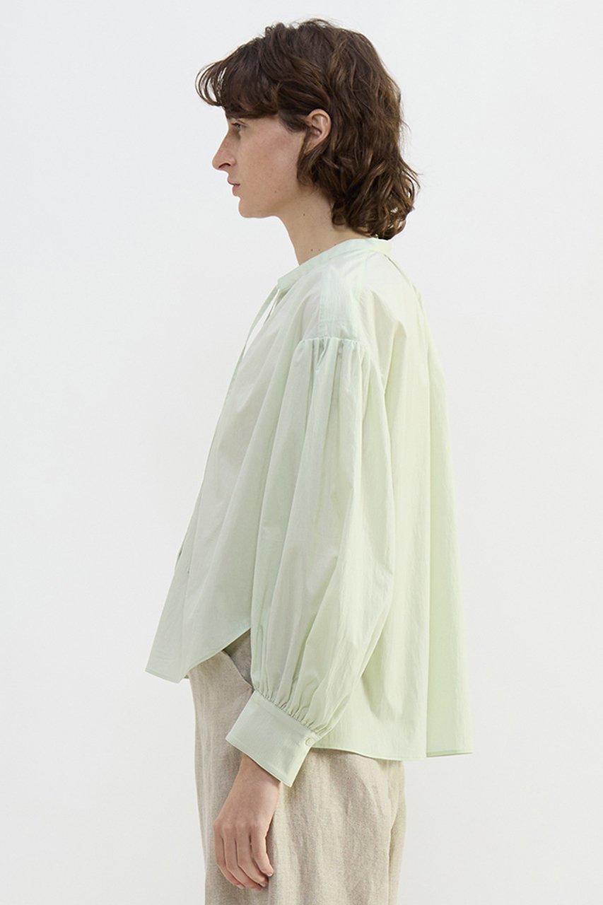 【プレインピープル/PLAIN PEOPLE】のチリメンタイプライタースキッパーギャザーブラウス 人気、トレンドファッション・服の通販 founy(ファニー) 　ファッション　Fashion　レディースファッション　Fashion for Women　トップス・カットソー　Cut & Sew Tops　シャツ・ブラウス・オフィスカジュアル　Elegant Blouses & Button-Ups　2026年　2026　ギャザー　Gathered, Ruffled　スキッパー　Skipper, Open Collar　スリーブ　Sleeve, Long Sleeve / Short Sleeve　タイプライター　Typewriter Fabric, Crisp Cotton　ロング　Long, Long-Length　夏　Summer　春　Spring　S/S・春夏　SS, Spring/Summer, Warm Season　other-2|ID: prp329100004843229 ipo3291000000036079965