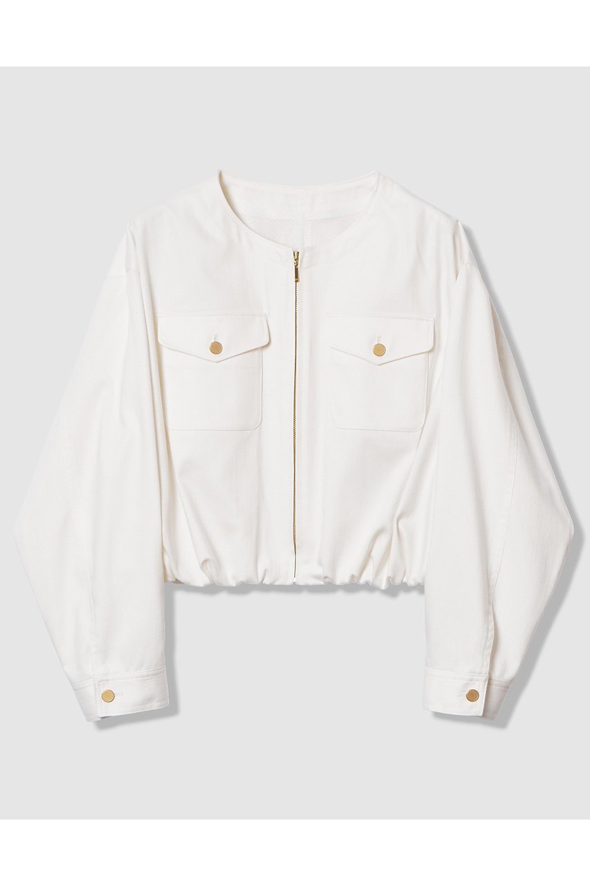 【アナイ/ANAYI】のデニムライクバルーンブルゾン 人気、トレンドファッション・服の通販 founy(ファニー) 　ファッション　Fashion　レディースファッション　Fashion for Women　アウター　Coat / Outerwear Collection　レディースジャケット・軽アウター　Jackets　ブルゾンジャケット・スポーティアウター　Blouson Jackets　ジャケット　Jacket, Outerwear　ストレッチ　Stretch, Stretchy Fabric　デニム　Denim, Jeans Material　トレンド　Trend, Trending Now　バルーン　Balloon, Balloon Silhouette　ブルゾン　Blouson, Bomber Jacket　メッシュ　Mesh, Net Fabric　ロング　Long, Long-Length　 other-1|ID: prp329100004843237 ipo3291000000035776132