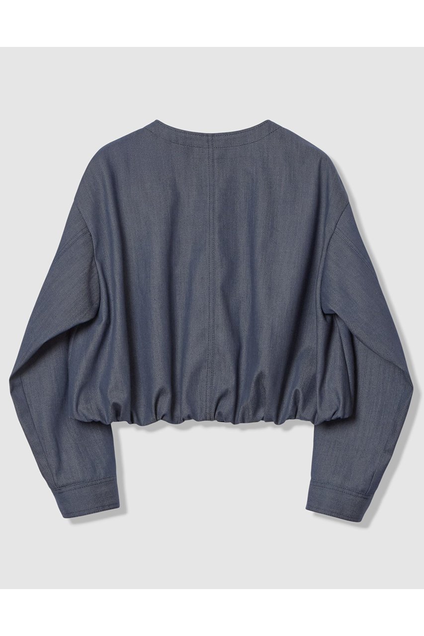 【アナイ/ANAYI】のデニムライクバルーンブルゾン 人気、トレンドファッション・服の通販 founy(ファニー) 　ファッション　Fashion　レディースファッション　Fashion for Women　アウター　Coat / Outerwear Collection　レディースジャケット・軽アウター　Jackets　ブルゾンジャケット・スポーティアウター　Blouson Jackets　ジャケット　Jacket, Outerwear　ストレッチ　Stretch, Stretchy Fabric　デニム　Denim, Jeans Material　トレンド　Trend, Trending Now　バルーン　Balloon, Balloon Silhouette　ブルゾン　Blouson, Bomber Jacket　メッシュ　Mesh, Net Fabric　ロング　Long, Long-Length　other-2|ID: prp329100004843237 ipo3291000000035776135