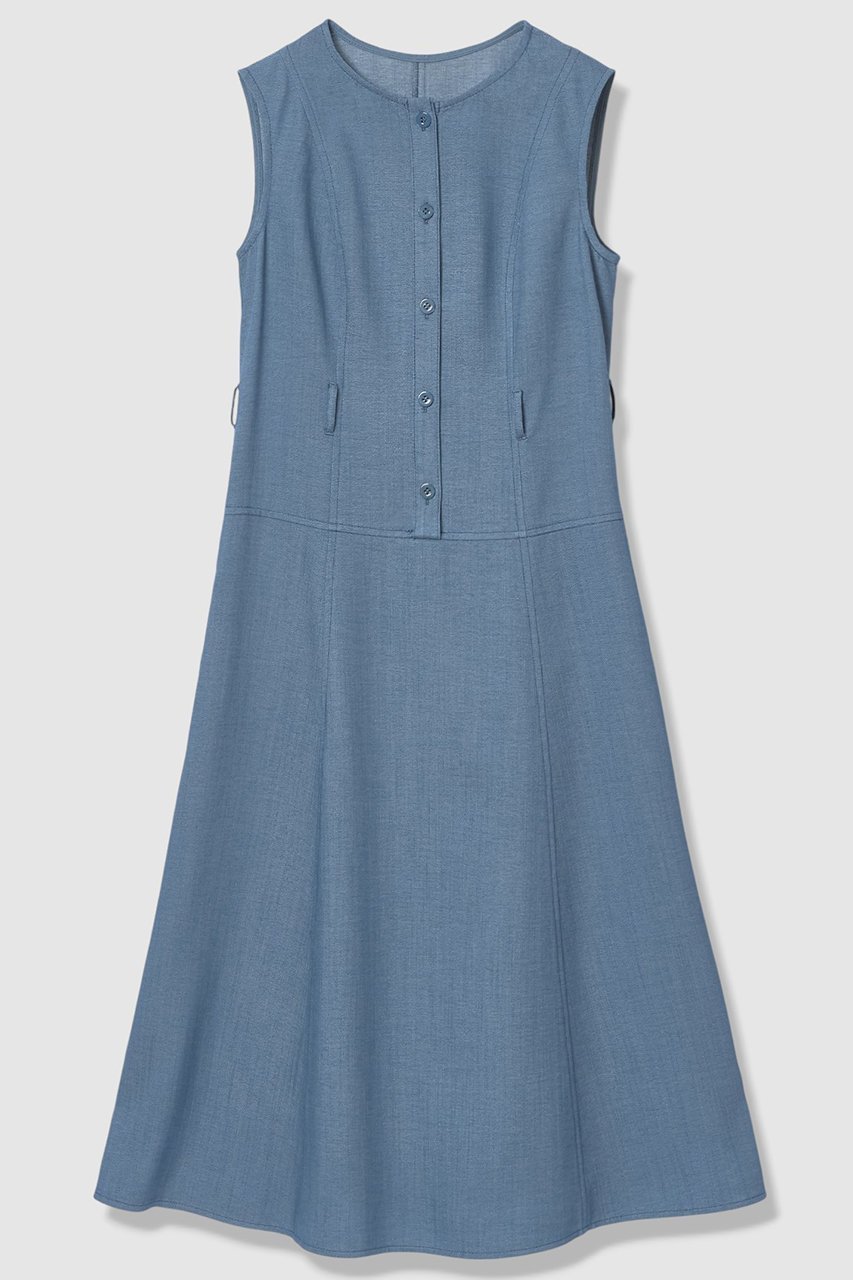 【アナイ/ANAYI】の【セットアップ対象商品】オックスストレッチベルテッドワンピース 人気、トレンドファッション・服の通販 founy(ファニー) 　ファッション　Fashion　レディースファッション　Fashion for Women　ワンピース　Dresses　チュニック　Tunic Tops & Dresses　2026年　2026　オックス　Oxford Fabric　ジャケット　Jacket, Outerwear　ストレッチ　Stretch, Stretchy Fabric　セットアップ　Set-Up, Coordinated Outfit　チュニック　Tunic, Long Top　ノースリーブ　Sleeveless, No-Sleeve　フレア　Flare, Flared　フロント　Front, Front Design　ロング　Long, Long-Length　エレガント 上品　Elegant　夏　Summer　春　Spring　S/S・春夏　SS, Spring/Summer, Warm Season　ビジネス 仕事 通勤　Business / Work / Commuting　other-3|ID: prp329100004843238 ipo3291000000036102215