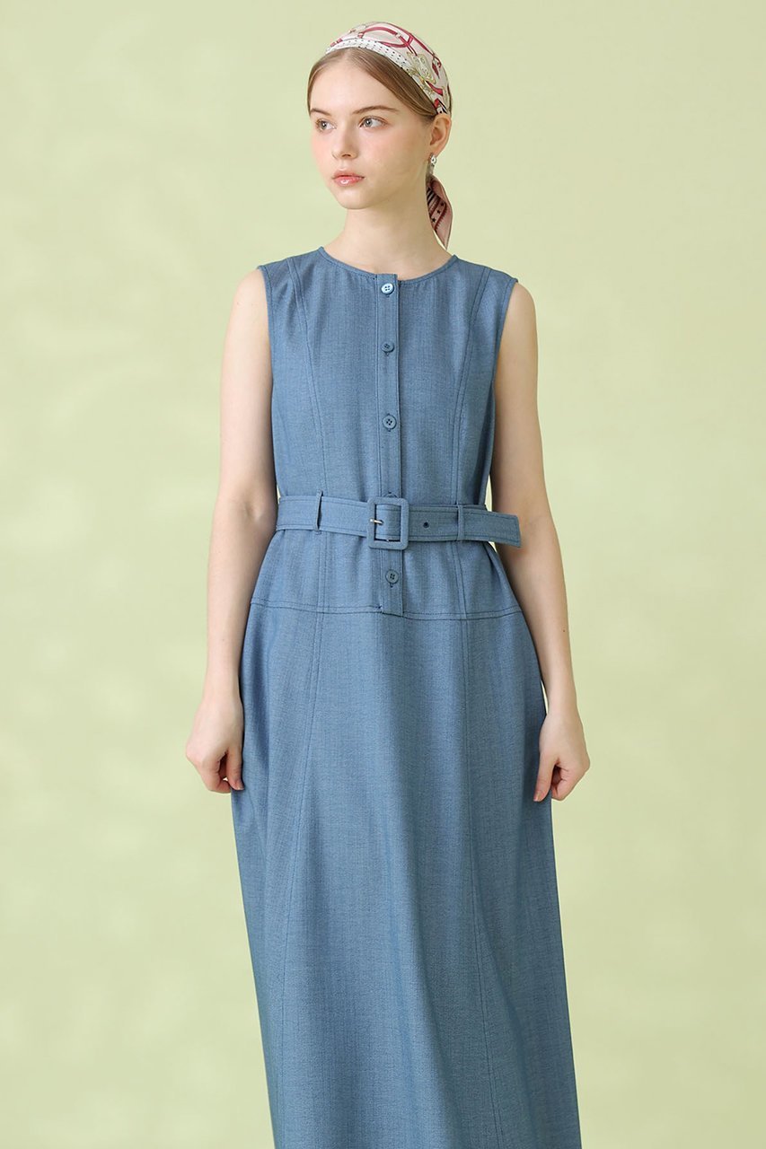 【アナイ/ANAYI】の【セットアップ対象商品】オックスストレッチベルテッドワンピース 人気、トレンドファッション・服の通販 founy(ファニー) 　ファッション　Fashion　レディースファッション　Fashion for Women　ワンピース　Dresses　チュニック　Tunic Tops & Dresses　2026年　2026　オックス　Oxford Fabric　ジャケット　Jacket, Outerwear　ストレッチ　Stretch, Stretchy Fabric　セットアップ　Set-Up, Coordinated Outfit　チュニック　Tunic, Long Top　ノースリーブ　Sleeveless, No-Sleeve　フレア　Flare, Flared　フロント　Front, Front Design　ロング　Long, Long-Length　エレガント 上品　Elegant　夏　Summer　春　Spring　S/S・春夏　SS, Spring/Summer, Warm Season　ビジネス 仕事 通勤　Business / Work / Commuting　other-6|ID: prp329100004843238 ipo3291000000036102218