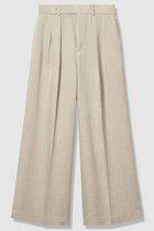 【アナイ/ANAYI】の【セットアップ対象商品】オックスストレッチタックワイドパンツ ベージュ|ID: prp329100004843239 ipo3291000000035609256