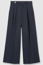 【アナイ/ANAYI】の【セットアップ対象商品】オックスストレッチタックワイドパンツ ネイビー|ID: prp329100004843239 ipo3291000000035609259