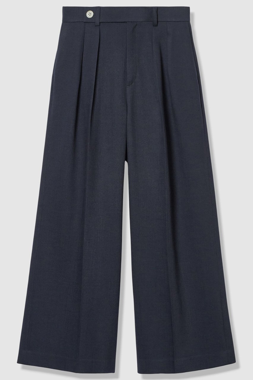 【アナイ/ANAYI】の【セットアップ対象商品】オックスストレッチタックワイドパンツ インテリア・キッズ・メンズ・レディースファッション・服の通販 founy(ファニー) 　ファッション　Fashion　レディースファッション　Fashion for Women　セットアップ　Matching Sets　レディースパンツ・ボトムス　Pants & Trousers / Bottoms　パンツ　Pants & Trousers　2026年　2026　おすすめ　Recommended / Our Picks　オックス　Oxford Fabric　ジャケット　Jacket, Outerwear　ストレッチ　Stretch, Stretchy Fabric　セットアップ　Set-Up, Coordinated Outfit　ダブル　Double, Double-Breasted　トレンド　Trend, Trending Now　バランス　Balance, Style Balance　フロント　Front, Front Design　ワイド　Wide, Wide Fit　エレガント 上品　Elegant　夏　Summer　春　Spring　S/S・春夏　SS, Spring/Summer, Warm Season　ビジネス 仕事 通勤　Business / Work / Commuting　ネイビー|ID: prp329100004843239 ipo3291000000035609259