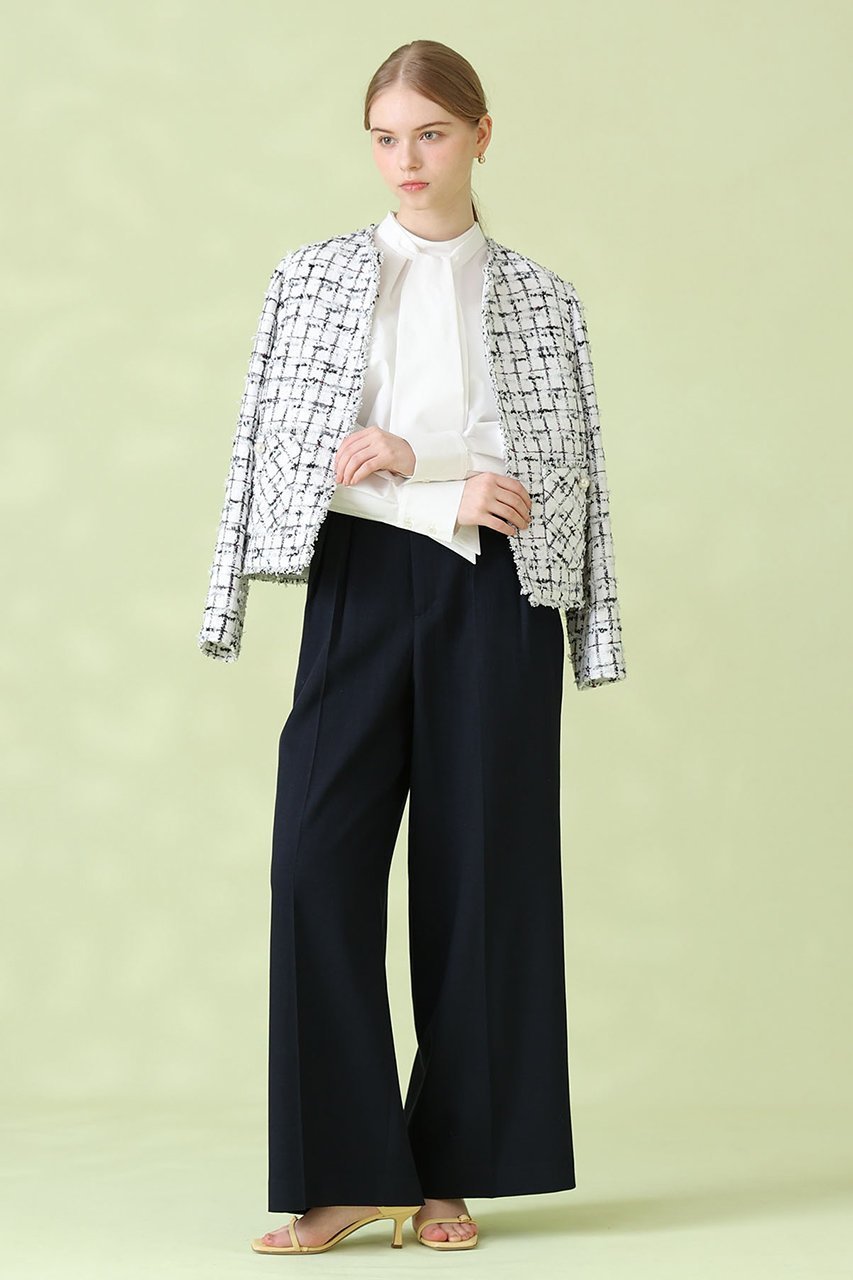 【アナイ/ANAYI】の【セットアップ対象商品】オックスストレッチタックワイドパンツ 人気、トレンドファッション・服の通販 founy(ファニー) 　ファッション　Fashion　レディースファッション　Fashion for Women　セットアップ　Matching Sets　レディースパンツ・ボトムス　Pants & Trousers / Bottoms　パンツ　Pants & Trousers　2026年　2026　おすすめ　Recommended / Our Picks　オックス　Oxford Fabric　ジャケット　Jacket, Outerwear　ストレッチ　Stretch, Stretchy Fabric　セットアップ　Set-Up, Coordinated Outfit　ダブル　Double, Double-Breasted　トレンド　Trend, Trending Now　バランス　Balance, Style Balance　フロント　Front, Front Design　ワイド　Wide, Wide Fit　エレガント 上品　Elegant　夏　Summer　春　Spring　S/S・春夏　SS, Spring/Summer, Warm Season　ビジネス 仕事 通勤　Business / Work / Commuting　other-8|ID: prp329100004843239 ipo3291000000035778546