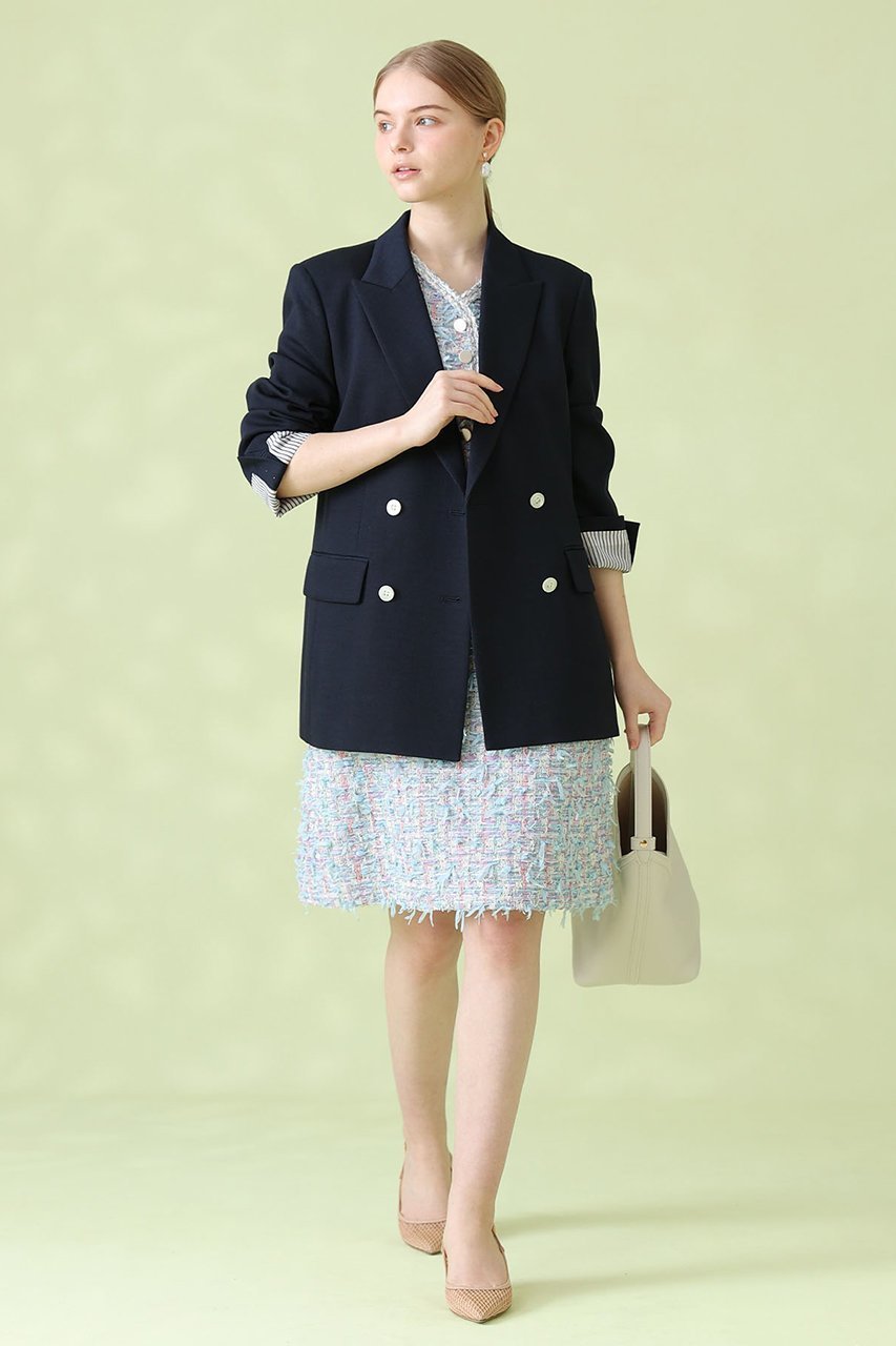 【アナイ/ANAYI】の【セットアップ対象商品】オックスストレッチダブルジャケット 人気、トレンドファッション・服の通販 founy(ファニー) 　ファッション　Fashion　レディースファッション　Fashion for Women　アウター　Coat / Outerwear Collection　レディースジャケット・軽アウター　Jackets　2026年　2026　おすすめ　Recommended / Our Picks　オックス　Oxford Fabric　ジャケット　Jacket, Outerwear　ストレッチ　Stretch, Stretchy Fabric　セットアップ　Set-Up, Coordinated Outfit　ダブル　Double, Double-Breasted　フォルム　Silhouette, Form　リュクス　Luxury, Elegant, High-End, Chic　ワイド　Wide, Wide Fit　エレガント 上品　Elegant　今季　This Season, Current Season　夏　Summer　定番　Standard, Basic Item　春　Spring　S/S・春夏　SS, Spring/Summer, Warm Season　ビジネス 仕事 通勤　Business / Work / Commuting　other-4|ID: prp329100004843240 ipo3291000000035294224