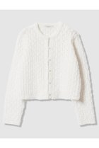 【アナイ/ANAYI】のビックスラブスレットカーディガン 人気、トレンドファッション・服の通販 founy(ファニー) ファッション Fashion レディースファッション Fashion for Women トップス・カットソー Cut & Sew Tops ニット Knit Tops & Sweaters カーディガン・羽織り Layered Style Cardigans 2026年 2026 カーディガン Cardigan, Knitwear ジャケット Jacket, Outerwear パール Pearl, Pearl Accent エレガント 上品 Elegant 夏 Summer 春 Spring S/S・春夏 SS, Spring/Summer, Warm Season thumbnail ホワイト|ID: prp329100004843241 ipo3291000000035294230