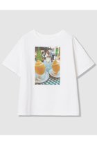 【アナイ/ANAYI】のコットン天竺フォトプリントTシャツ 人気、トレンドファッション・服の通販 founy(ファニー) ファッション Fashion レディースファッション Fashion for Women トップス・カットソー Cut & Sew Tops シャツ・ブラウス・オフィスカジュアル Elegant Blouses & Button-Ups ロングTシャツ・Tシャツ Longline T-Shirts & Tees カットソー・ベーシックTシャツ Cut-and-Sewn Tops / Stretch Tees & Basics イエロー Yellow インナー Innerwear オレンジ Orange 春 Spring カーディガン Cardigan, Knitwear ショート Short, Short Length ジャケット Jacket, Outerwear スリーブ Sleeve, Long Sleeve / Short Sleeve ドット Polka Dot, Dot Pattern ドロップ Drop Shoulder, Dropped Style なめらか Smooth, Silky Texture プリント Print, Printed Pattern ベーシック Basic, Essential ボックス Boxy, Box Shape モチーフ Motif, Design Theme モノトーン Monotone, Black and White リラックス Relax, Relaxed Fit S/S・春夏 SS, Spring/Summer, Warm Season 夏 Summer 2026年 2026 thumbnail ホワイト①|ID: prp329100004843242 ipo3291000000035294239