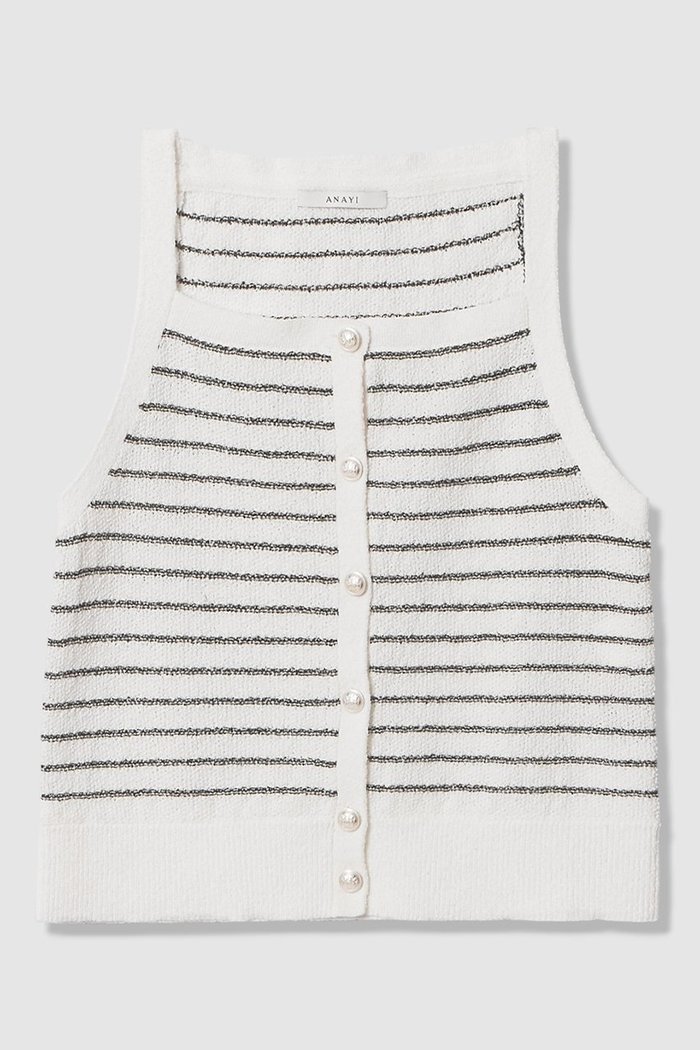 【アナイ/ANAYI】のパウダーボーダーキャミプルオーバー インテリア・キッズ・メンズ・レディースファッション・服の通販 founy(ファニー) https://founy.com/ ファッション Fashion レディースファッション Fashion for Women トップス・カットソー Cut & Sew Tops ニット Knit Tops & Sweaters キャミソール&ノースリーブ Camisoles & Sleeveless Tops カジュアルプルオーバー・ニットトップス Pullovers & Knit Tops / Casual Pullovers 2026年 2026 おすすめ Recommended / Our Picks アンサンブル Ensemble Set カーディガン Cardigan, Knitwear キャミソール Camisole, Spaghetti Strap Top コンパクト Compact, Small Size バランス Balance, Style Balance パステル Pastel, Soft Color フロント Front, Front Design ボーダー Border, Stripe ミドル Middle Length, Mid Height 夏 Summer 春 Spring S/S・春夏 SS, Spring/Summer, Warm Season |ID: prp329100004843243 ipo3291000000035294248