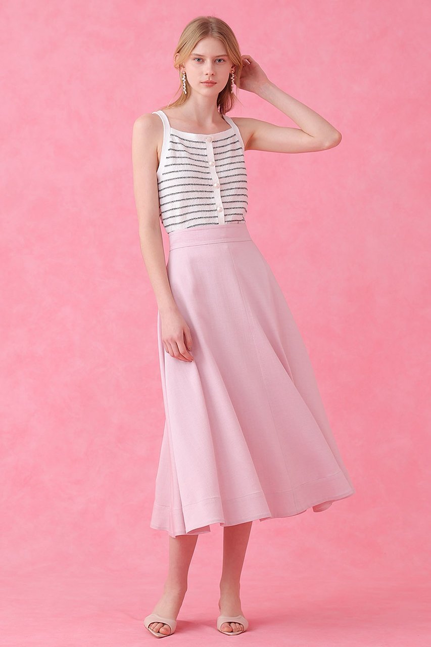 【アナイ/ANAYI】のパウダーボーダーキャミプルオーバー 人気、トレンドファッション・服の通販 founy(ファニー) 　ファッション　Fashion　レディースファッション　Fashion for Women　トップス・カットソー　Cut & Sew Tops　ニット　Knit Tops & Sweaters　キャミソール&ノースリーブ　Camisoles & Sleeveless Tops　カジュアルプルオーバー・ニットトップス　Pullovers & Knit Tops / Casual Pullovers　2026年　2026　おすすめ　Recommended / Our Picks　アンサンブル　Ensemble Set　カーディガン　Cardigan, Knitwear　キャミソール　Camisole, Spaghetti Strap Top　コンパクト　Compact, Small Size　バランス　Balance, Style Balance　パステル　Pastel, Soft Color　フロント　Front, Front Design　ボーダー　Border, Stripe　ミドル　Middle Length, Mid Height　夏　Summer　春　Spring　S/S・春夏　SS, Spring/Summer, Warm Season　other-6|ID: prp329100004843243 ipo3291000000035777967