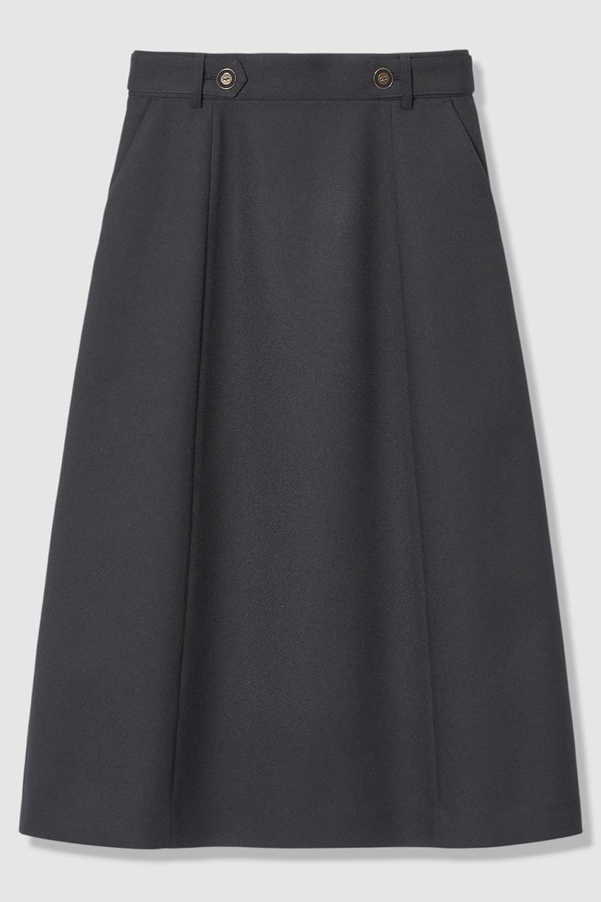 【アナイ/ANAYI】のブライトツイルベルト釦Aラインスカート インテリア・キッズ・メンズ・レディースファッション・服の通販 founy(ファニー) 　ファッション　Fashion　レディースファッション　Fashion for Women　スカート　Skirts　Aライン・フレアスカート　A-Line & Flared Skirts　ロングスカート　Long Skirts / Maxi & Midi Skirts　ベルト&ウエストマーク　Belts & Waist Accessories　2026年　2026　おすすめ　Recommended / Our Picks　ツイル　Twist, Twisted Detail　ベーシック　Basic, Essential　ロング　Long, Long-Length　ワイド　Wide, Wide Fit　夏　Summer　春　Spring　S/S・春夏　SS, Spring/Summer, Warm Season　ビジネス 仕事 通勤　Business / Work / Commuting　ネイビー|ID: prp329100004843244 ipo3291000000035294259