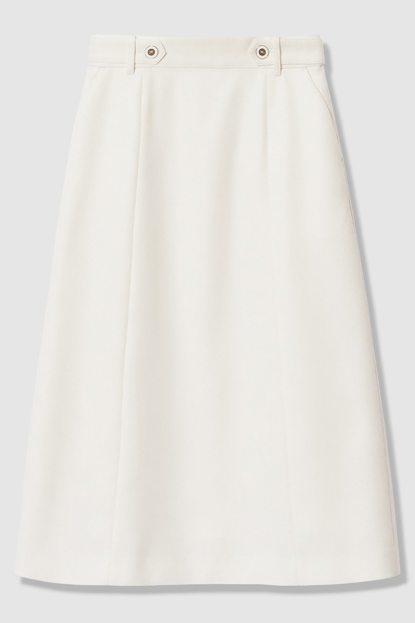 【アナイ/ANAYI】のブライトツイルベルト釦Aラインスカート インテリア・キッズ・メンズ・レディースファッション・服の通販 founy(ファニー) 　ファッション　Fashion　レディースファッション　Fashion for Women　スカート　Skirts　Aライン・フレアスカート　A-Line & Flared Skirts　ロングスカート　Long Skirts / Maxi & Midi Skirts　ベルト&ウエストマーク　Belts & Waist Accessories　おすすめ　Recommended / Our Picks　ツイル　Twist, Twisted Detail　ベーシック　Basic, Essential　ロング　Long, Long-Length　ワイド　Wide, Wide Fit　ビジネス 仕事 通勤　Business / Work / Commuting　オフホワイト|ID: prp329100004843244 ipo3291000000036909421