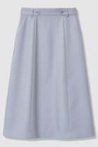 【アナイ/ANAYI】のブライトツイルベルト釦Aラインスカート ブルー|ID: prp329100004843244 ipo3291000000036909423