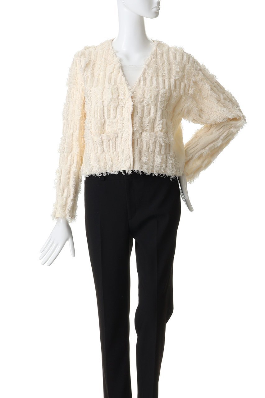 【エリオポール/heliopole】の【THREE DOTS】ブライトコットンフリンジジャケット 人気、トレンドファッション・服の通販 founy(ファニー) 　ファッション　Fashion　レディースファッション　Fashion for Women　アウター　Coat / Outerwear Collection　レディースジャケット・軽アウター　Jackets　おすすめ　Recommended / Our Picks　ジャケット　Jacket, Outerwear　セットアップ　Set-Up, Coordinated Outfit　デニム　Denim, Jeans Material　フリンジ　Fringe, Tassel　other-2|ID: prp329100004844583 ipo3291000000035875185