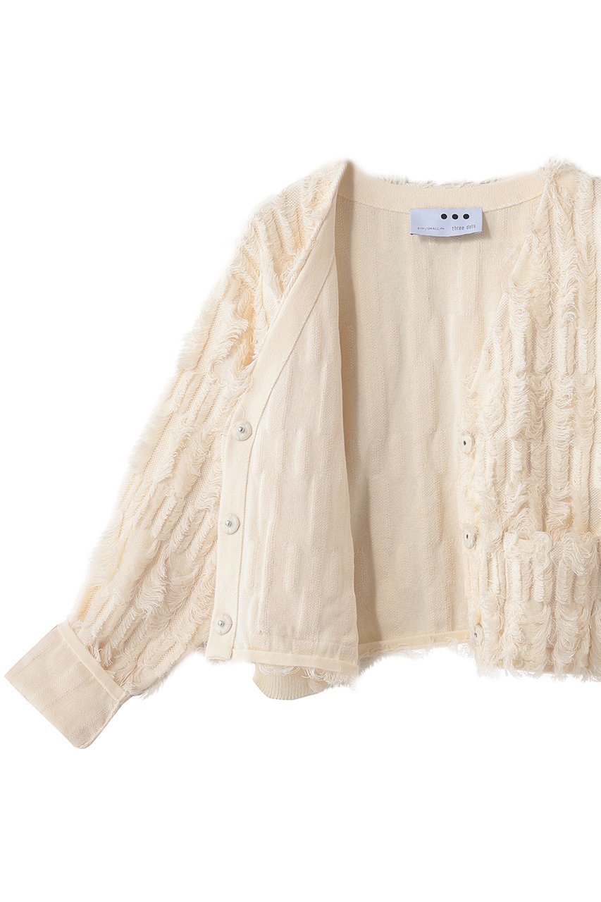 【エリオポール/heliopole】の【THREE DOTS】ブライトコットンフリンジジャケット 人気、トレンドファッション・服の通販 founy(ファニー) 　ファッション　Fashion　レディースファッション　Fashion for Women　アウター　Coat / Outerwear Collection　レディースジャケット・軽アウター　Jackets　おすすめ　Recommended / Our Picks　ジャケット　Jacket, Outerwear　セットアップ　Set-Up, Coordinated Outfit　デニム　Denim, Jeans Material　フリンジ　Fringe, Tassel　other-6|ID: prp329100004844583 ipo3291000000035875189