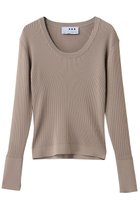 【エリオポール/heliopole】の【THREE DOTS】LUXE レーヨンリブ JESSICA ブラウン|ID: prp329100004844584 ipo3291000000036952210