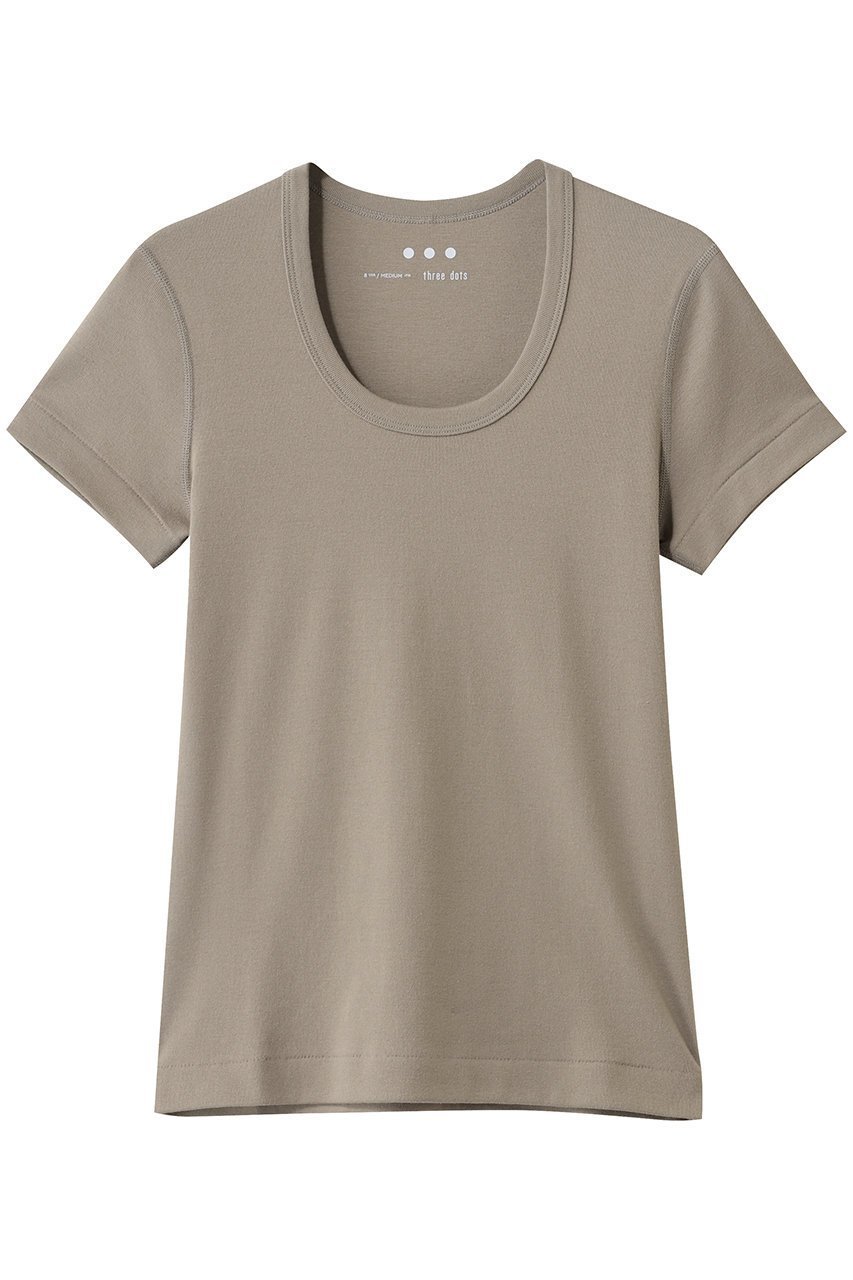 【エリオポール/heliopole】の【THREE DOTS】JESSICA S/S カットソー インテリア・キッズ・メンズ・レディースファッション・服の通販 founy(ファニー) ファッション Fashion レディースファッション Fashion for Women トップス・カットソー Cut & Sew Tops シャツ・ブラウス・オフィスカジュアル Elegant Blouses & Button-Ups ロングTシャツ・Tシャツ Longline T-Shirts & Tees カットソー・ベーシックTシャツ Cut-and-Sewn Tops / Stretch Tees & Basics 2026年 2026 おすすめ Recommended / Our Picks インナー Innerwear カットソー Cut and Sewn Top コンパクト Compact, Small Size ショート Short, Short Length シンプル Simple, Minimal スリーブ Sleeve, Long Sleeve / Short Sleeve ベーシック Basic, Essential 夏 Summer 春 Spring S/S・春夏 SS, Spring/Summer, Warm Season グレー|ID: prp329100004844587 ipo3291000000035320419