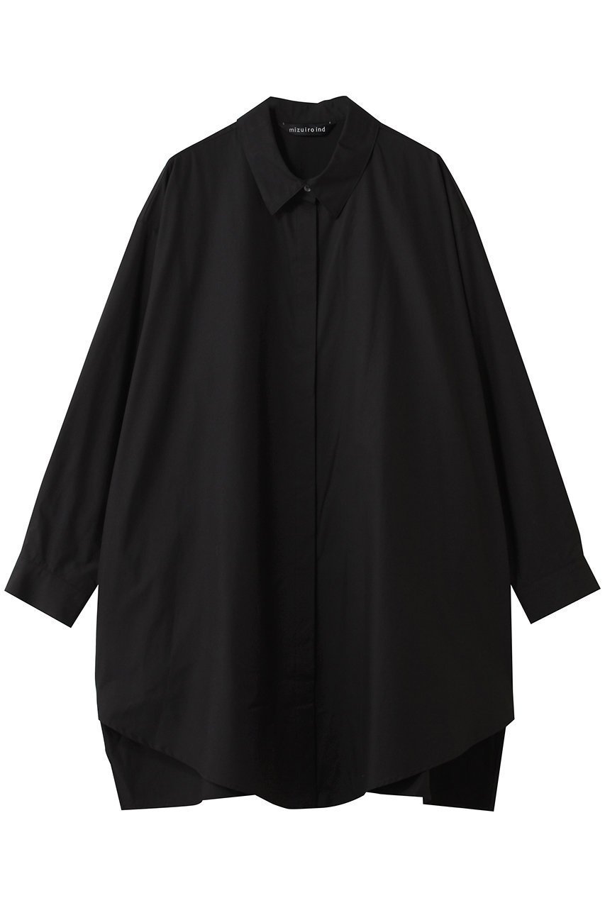 【ミズイロ インド/mizuiro ind】のbox cut shirt シャツ インテリア・キッズ・メンズ・レディースファッション・服の通販 founy(ファニー) 　ファッション　Fashion　レディースファッション　Fashion for Women　トップス・カットソー　Cut & Sew Tops　シャツ・ブラウス・オフィスカジュアル　Elegant Blouses & Button-Ups　ロングTシャツ・Tシャツ　Longline T-Shirts & Tees　2026年　2026　スリーブ　Sleeve, Long Sleeve / Short Sleeve　チュニック　Tunic, Long Top　ポケット　Pocket, Pocket Detail　ラウンド　Round, Round Neck　ロング　Long, Long-Length　夏　Summer　春　Spring　S/S・春夏　SS, Spring/Summer, Warm Season　black|ID: prp329100004844590 ipo3291000000035320447