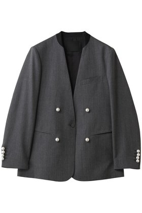 【チノ/CINOH】 【BLACK FORMAL】GRAY ノーカラー ジャケット人気、トレンドファッション・服の通販 founy(ファニー) ファッション Fashion レディースファッション Fashion for Women アウター Coat / Outerwear Collection レディースジャケット・軽アウター Jackets ノーカラージャケット / シンプル上品コーデ Collarless Jackets 2026年 2026 ジャケット Jacket, Outerwear パール Pearl, Pearl Accent フォーマル Formal, Dressy マニッシュ Mannish, Boyish エレガント 上品 Elegant 夏 Summer 春 Spring S/S・春夏 SS, Spring/Summer, Warm Season |ID:prp329100004844602