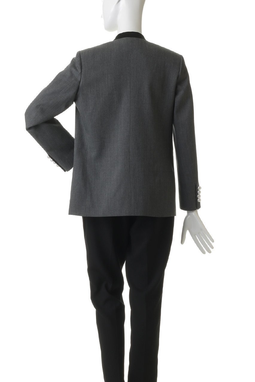 【チノ/CINOH】の【BLACK FORMAL】GRAY ノーカラー ジャケット 人気、トレンドファッション・服の通販 founy(ファニー) 　ファッション　Fashion　レディースファッション　Fashion for Women　アウター　Coat / Outerwear Collection　レディースジャケット・軽アウター　Jackets　ノーカラージャケット / シンプル上品コーデ　Collarless Jackets　2026年　2026　ジャケット　Jacket, Outerwear　パール　Pearl, Pearl Accent　フォーマル　Formal, Dressy　マニッシュ　Mannish, Boyish　エレガント 上品　Elegant　夏　Summer　春　Spring　S/S・春夏　SS, Spring/Summer, Warm Season　other-4|ID: prp329100004844602 ipo3291000000036142752