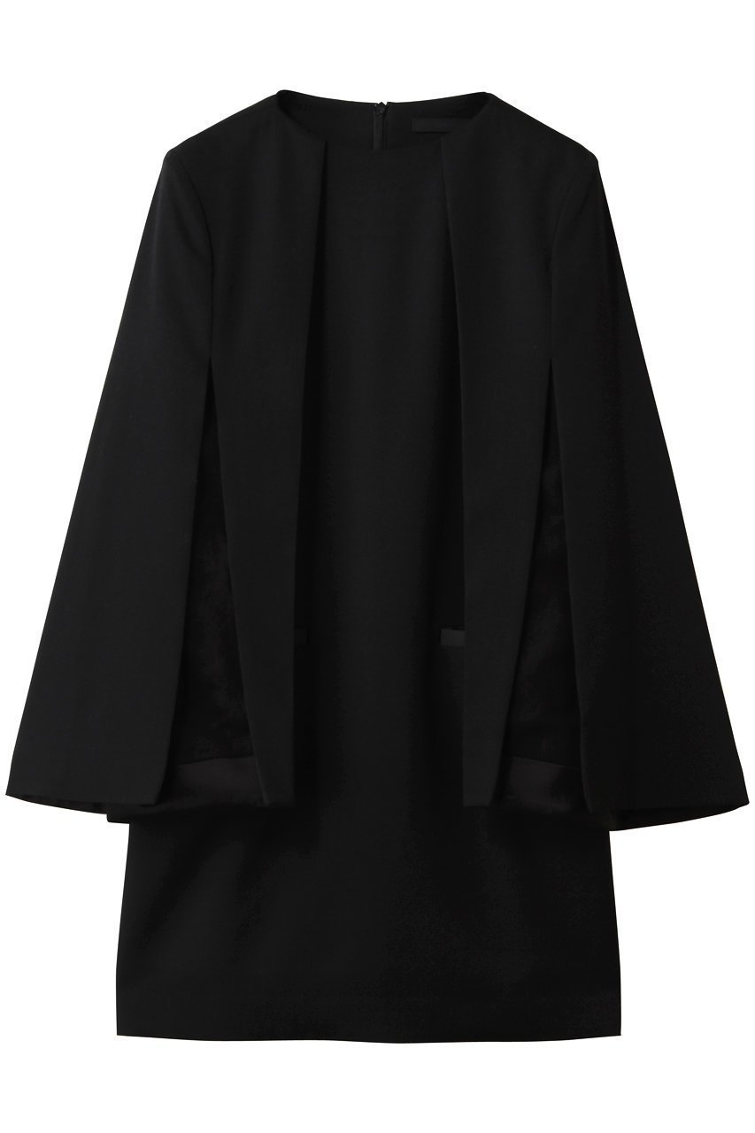 【チノ/CINOH】の【BLACK FORMAL】スリット スリーブ ミニ ドレス インテリア・キッズ・メンズ・レディースファッション・服の通販 founy(ファニー) ファッション Fashion レディースファッション Fashion for Women ワンピース Dresses フォーマル・パーティードレス・結婚式用ドレス Elegant & Casual Dresses チュニック Tunic Tops & Dresses 2026年 2026 エレガント 上品 Elegant サテン Satin, Glossy Fabric スリット Slit, Slit Detail スリーブ Sleeve, Long Sleeve / Short Sleeve チュニック Tunic, Long Top ドレス Dress, One-Piece ポケット Pocket, Pocket Detail マニッシュ Mannish, Boyish 夏 Summer 春 Spring S/S・春夏 SS, Spring/Summer, Warm Season ブラック|ID: prp329100004844603 ipo3291000000035320551